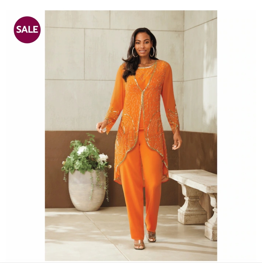 Ashro 3 Piece Set with Embellishments - Picture 4 of 11